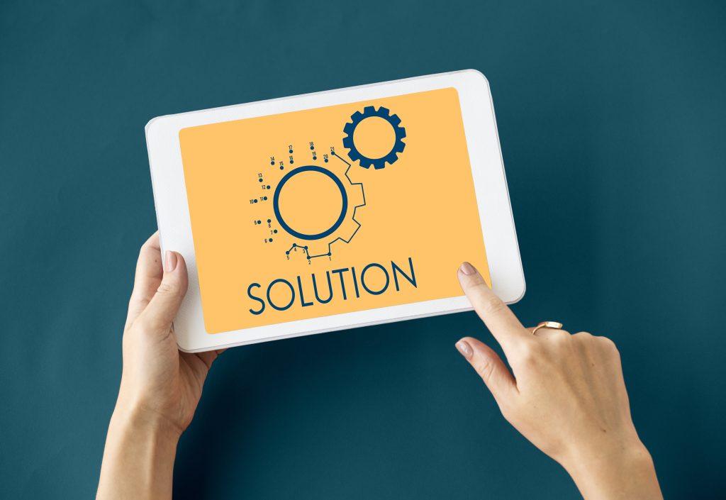 configuration operation splution system icons symbols Customer Support / Help Desk