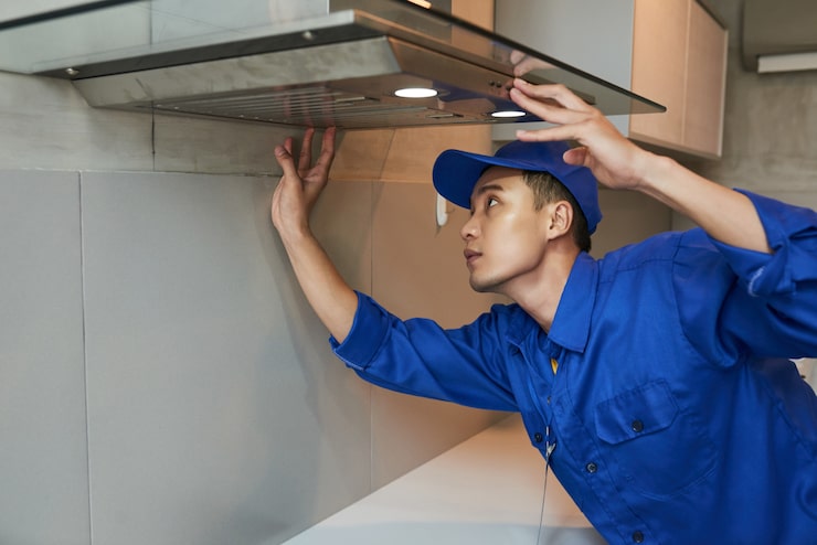 installing cooker hood 1098 17808 Air Duct Cleaning