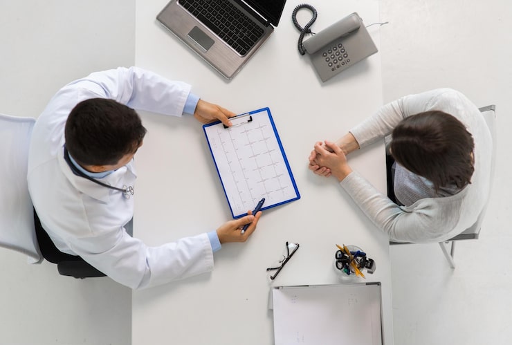 medicine healthcare cardiology people concept doctor with cardiogram clipboard young patient woman meeting hospital 380164 194140 Healthcare Appointment Setting: 9 Proven Strategies That Work