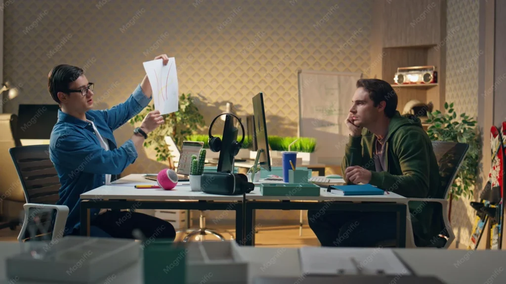 business coworkers discussing project together office man crumpling paper 723208 20570 10 Startup Appointment Setting Tips That Actually Work