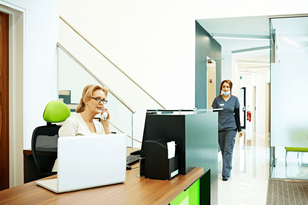 healthcare administrative appointment setting