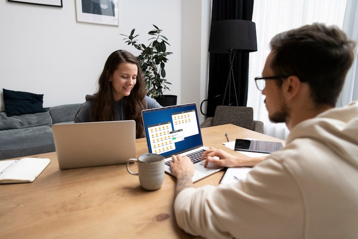 couple desk working together from home 23 2149208557 1 Common Appointment Setting Mistakes: 11 Costly Errors to Avoid