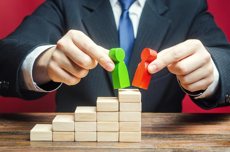 businessman decides choose which candidates leadership position head offset 72572 11449 Lead Qualification Framework: 5 Steps to Better Sales